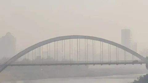آلودگی هوا در ۱۰ شهر خوزستان